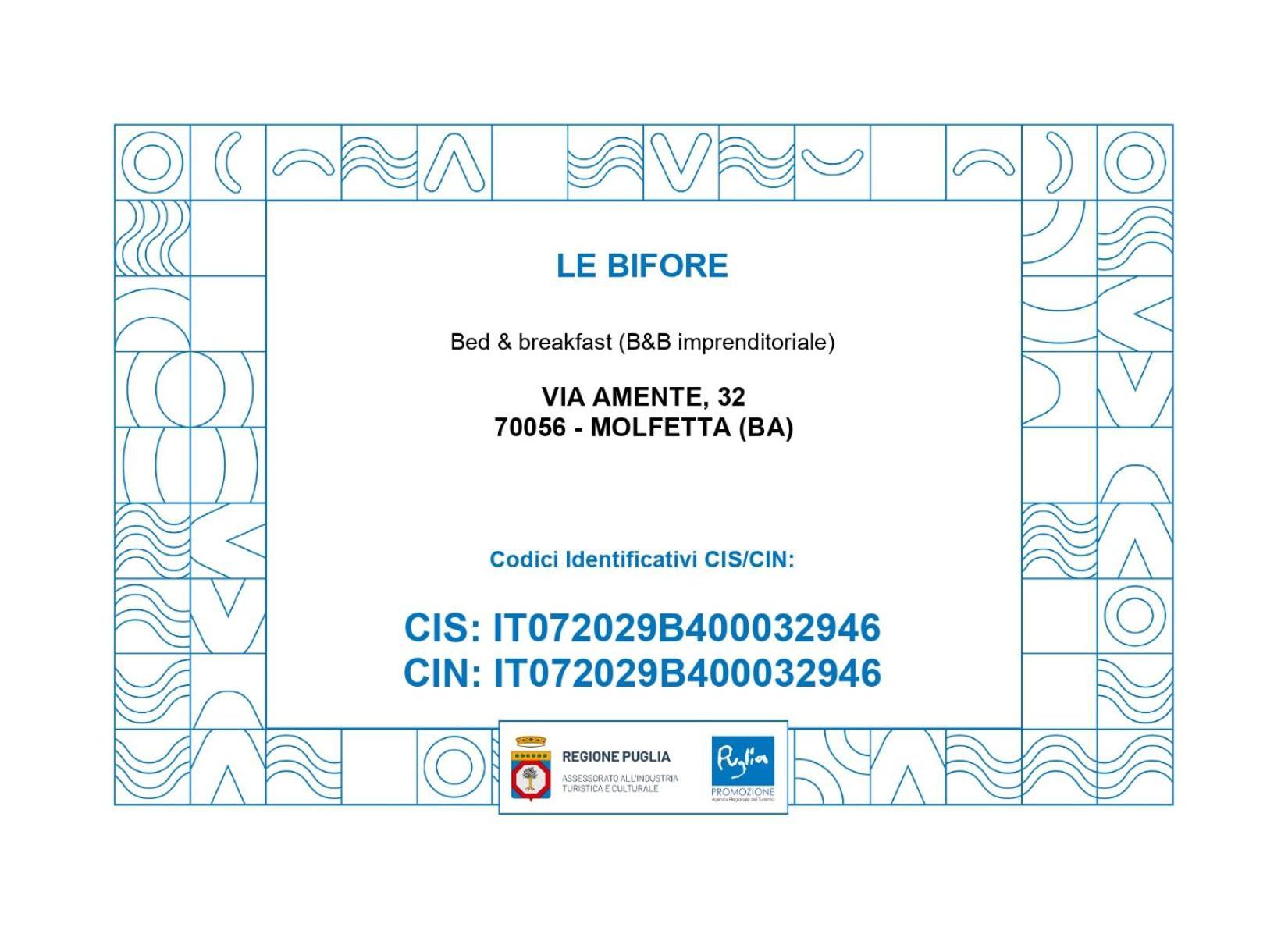 Le Bifore B&B Molfetta Extérieur photo